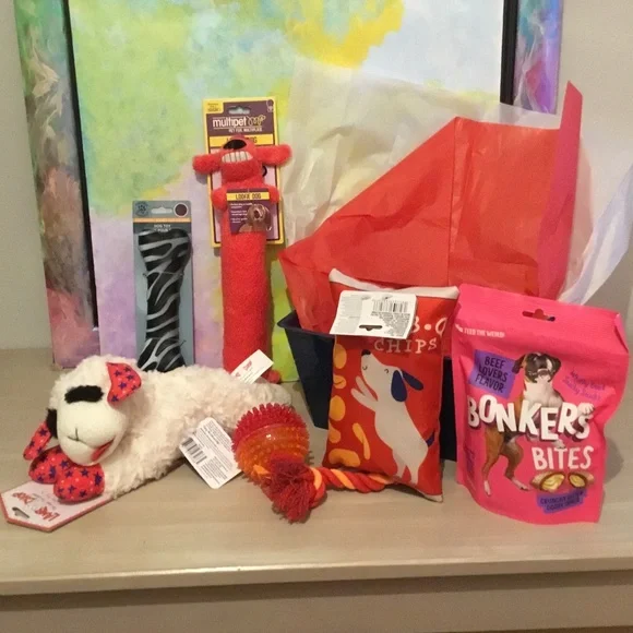 Basket Large Dog Toys and Treat Fun Basket - Picture 2 of 3